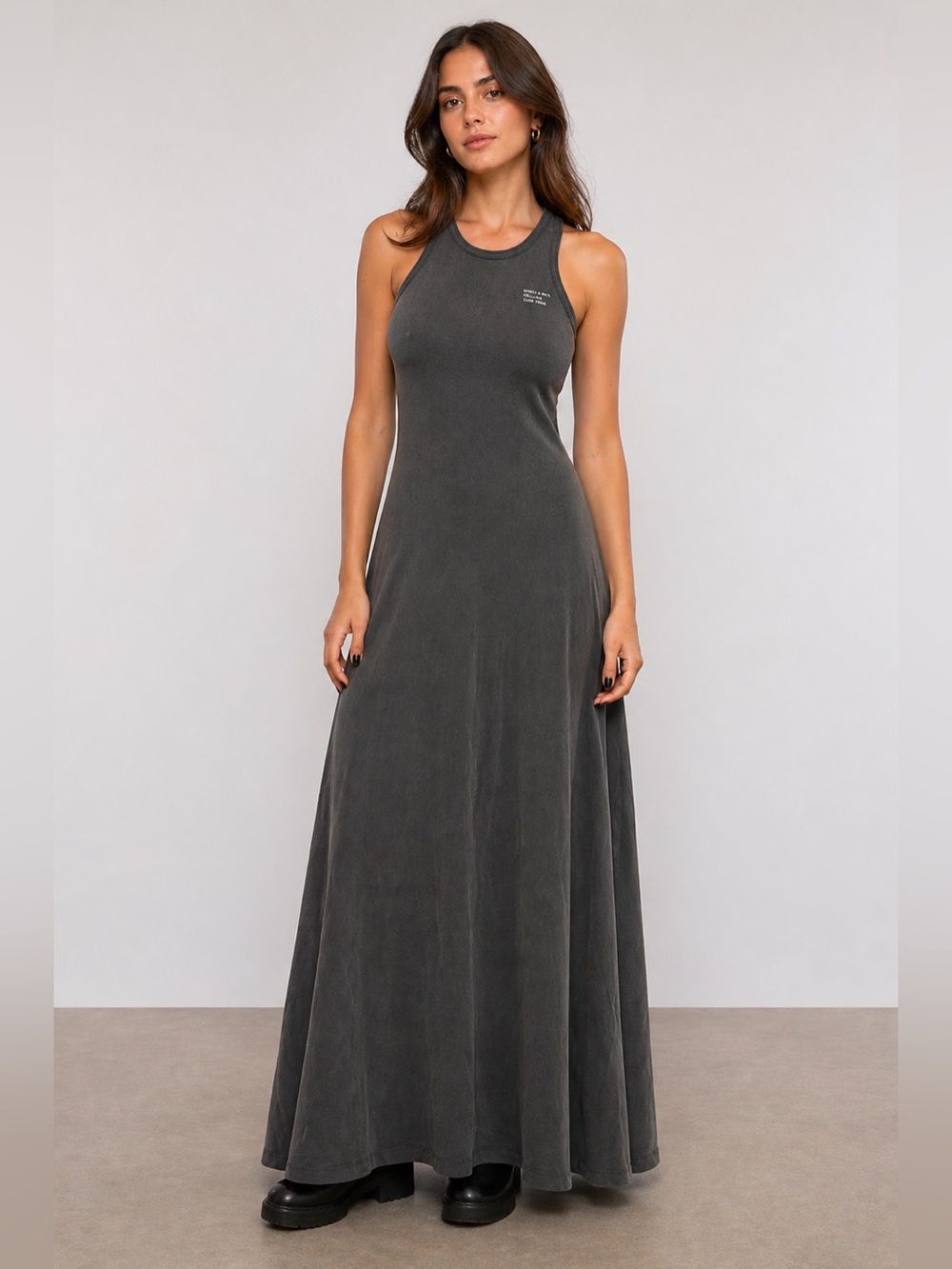 Golden Goose Elana Gray Maxi Dress